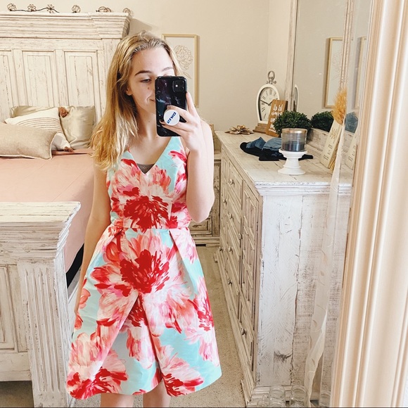 I.N. San Francisco Dresses & Skirts - IN SAN FRANCISCO FLORAL POOFY FLORAL DRESS 3